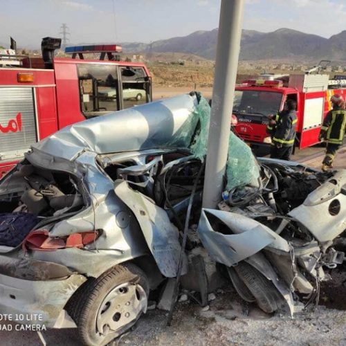 جزئیات تصادف مرگبار دو خودرو در بزرگراه مهندسین شیراز+عکس