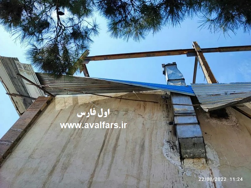 تصاویر سقوط مرگبار مرد 60 ساله از اسکلت ساختمانی در شیراز