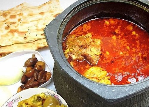 طرز پخت آبگوشت قهوه خانه‌ای غذا سنتی و بسیار مشهور ایرانی