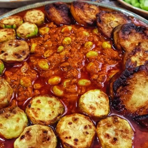 بفرمایید غذای محلی کردی خوشمزه نوش جان+طرز تهیه قیمه توماتیز