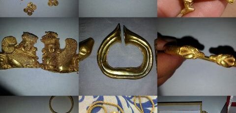 اسرار غارت ۴ کیلو اشیای طلایی هخامنشی از «تپه یحیی» در فارس +عکس