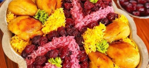 طرز تهیه آلبالو پلو با مرغ غذای ملس و معروف ایرانی