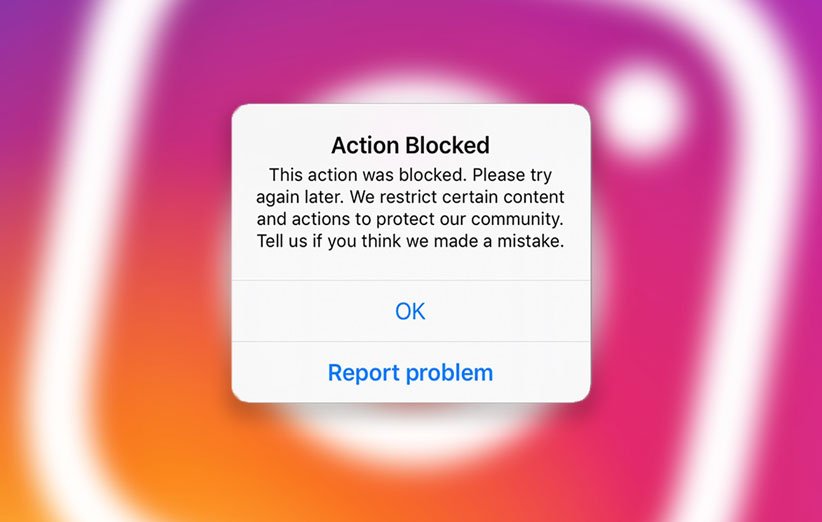 Intsagram Action Blocked 1