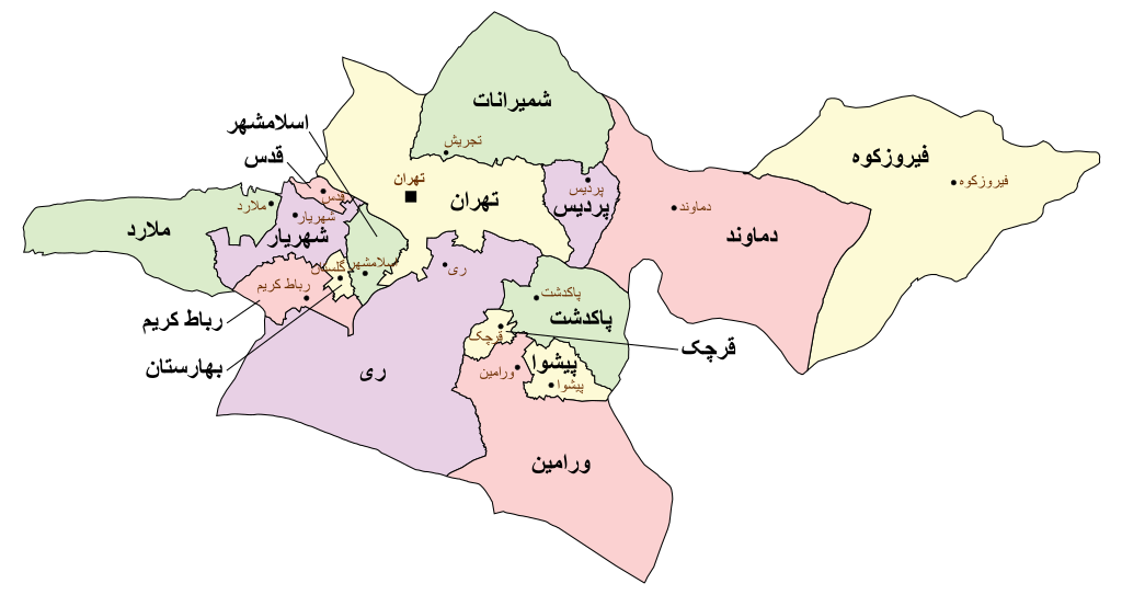 نگاه کنید| تهران ۲ استان غربی و شرقی می شود