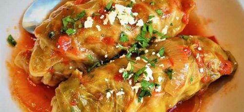 طرز تهیه دست پیچ کلم لبنانی با گوشت چرخ کرده