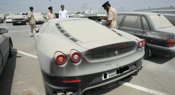 The cemetery of luxury cars and covered in dust Dubai 5