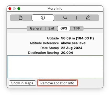 macos remove location data from images 66e682ca1540857550d207e1