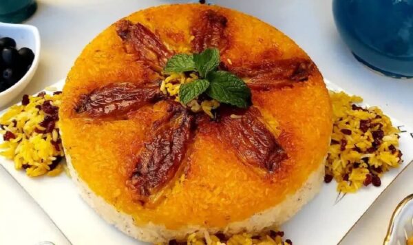 طرز تهیه ته چین ارمنی با بال مرغ