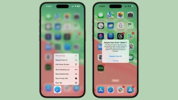 قفل‌کردن برنامه‌ها با Face ID ،Touch ID یا رمز عبور