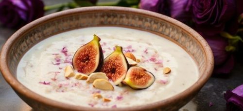 فرنی انجیر یک دسر خوشمزه و مقوی با طرز تهیه آسان