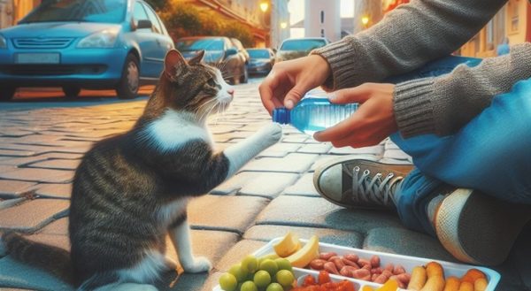 feeding street catt