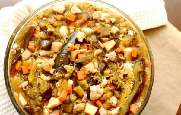 طرز تهیه چند مدل ترشی مخلوط بطور ساده و فوری