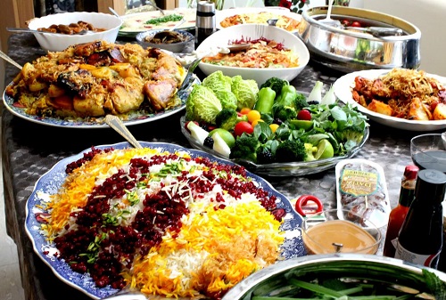 لیست غذا و پیش غذای خوشمزه برای مهمانی شام