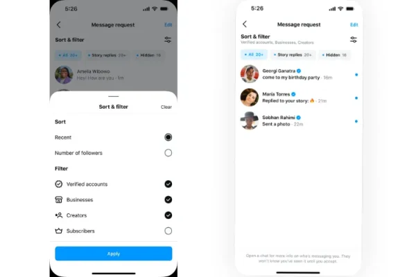 instagram filters and stoty replies