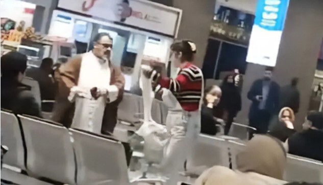 ناگفته های اتفاق فرودگاه مهرآباد ، کتک خوردن زن از شوهرش و روحانی خونسرد