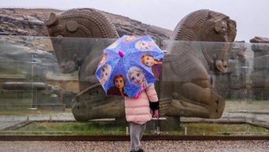 باران در تخت جمشید فارس