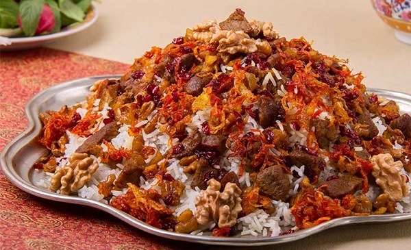 طرزتهیه گردو پلو 