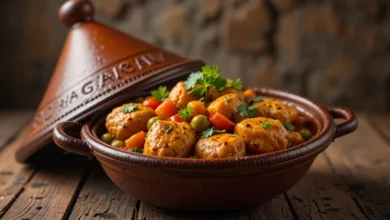 دستورتهیه طاجین مرغ مراکشی