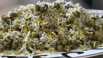 How to make chickpea pilaf 2