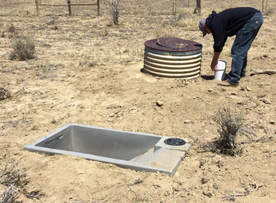 WildlifeWaterDrinkerBeingInstalled