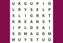 Word puzzle find the word iris