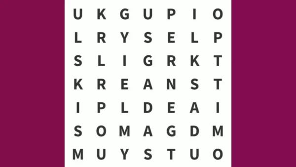 Word puzzle find the word iris