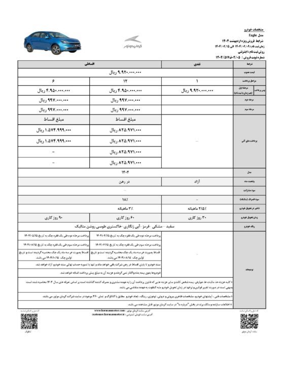 خودرو جدید ایگل