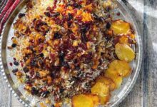 طرزتهیه گردو پلو