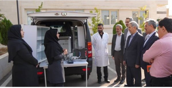 افتتاح آزمایشگاه سیار آبفا شیراز با حضور رئیس دانشگاه علوم پزشکی