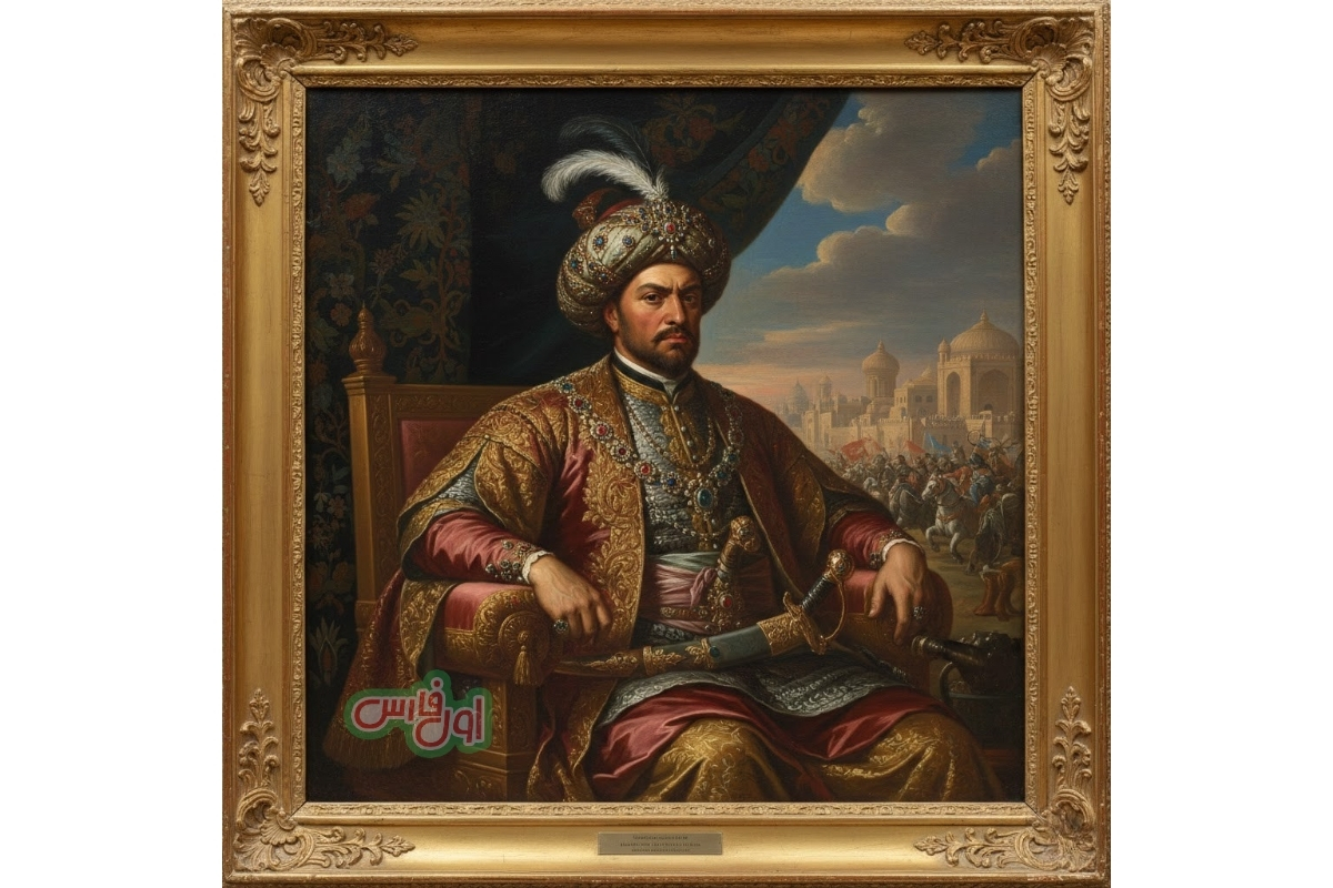 نقشه ایران در ۲۷۸ سال پیش- دوران نادرشاه