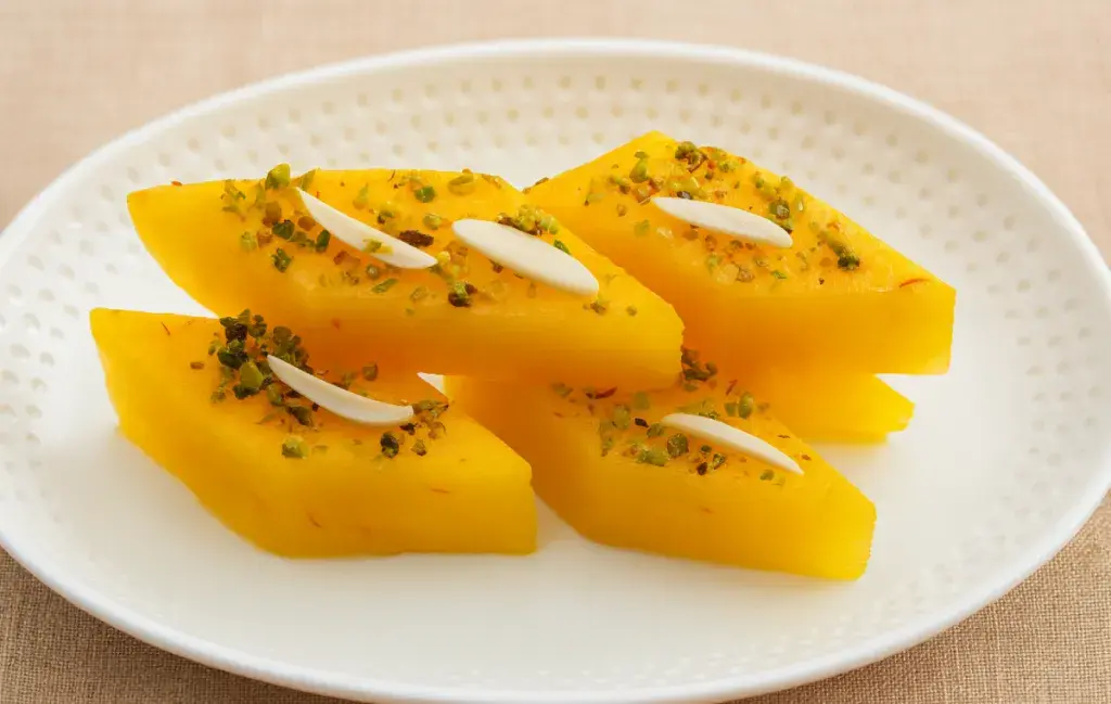 طرز تهیه مسقطی زعفرانی خوشمزه‌ و مجلسی در ۷ مرحله