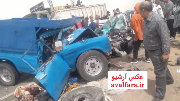تصادف خونین پراید و نیسان وانت در بلوار رحمت شیراز