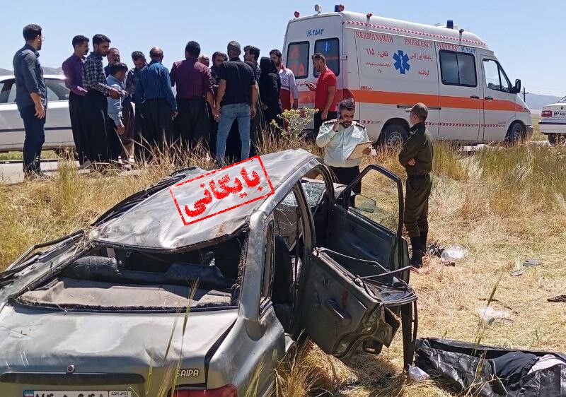 واژگونی خونین پراید در جاده نورآباد به یاسوج