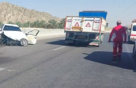 کشته شدن یک زن بر اثر برخورد خودرو با نیوجرسی جاده جهرم به لار