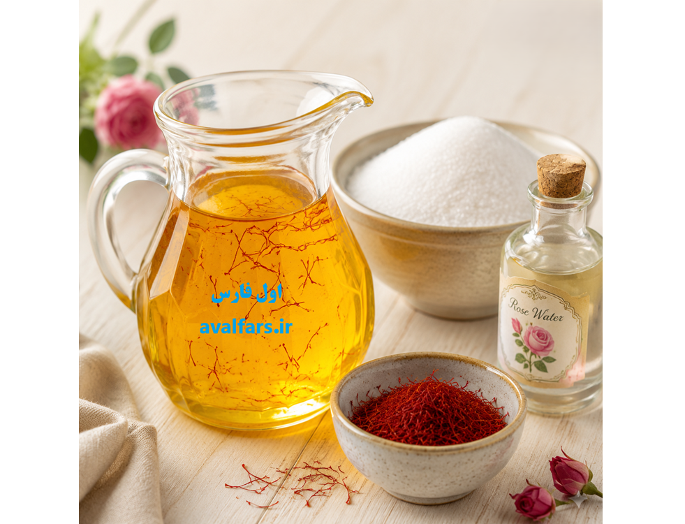 طرز تهیه شربت زعفران؛ نوشیدنی خوش‌رنگ و خوش‌عطر با عطر اصیل زعفران