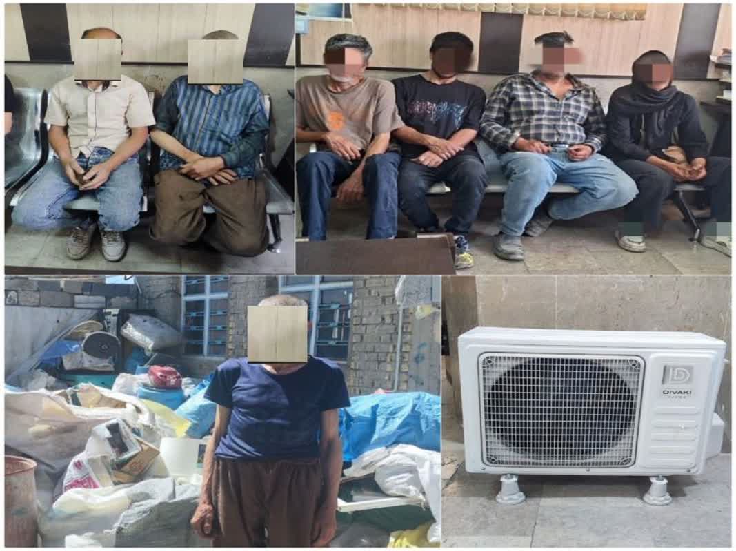 دستگیری عوامل سرقت‌های سریالی موتورهای اسپلیت در مرودشت
