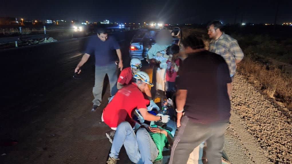 تصادف پژو ۲۰۶ و پژو پارس در جاده مرودشت-سعادت‌شهر