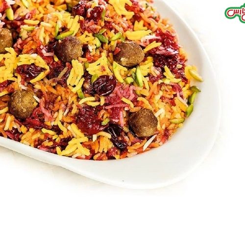 طرز تهیه و دستور پخت آلبالوپلو شیرازی+با فیله مرغ یا گوشت چرخ‌کرده قلقلی