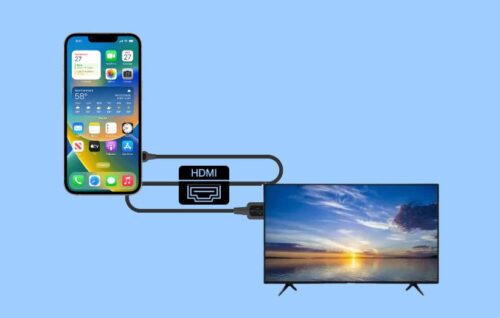 اتصال گوشی آیفون به تلویزیون سامسونگ با کابل HDMI
