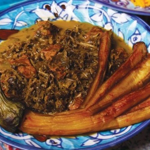 طرز تهیه خورش نازخاتون گیلانی با برنج محلی